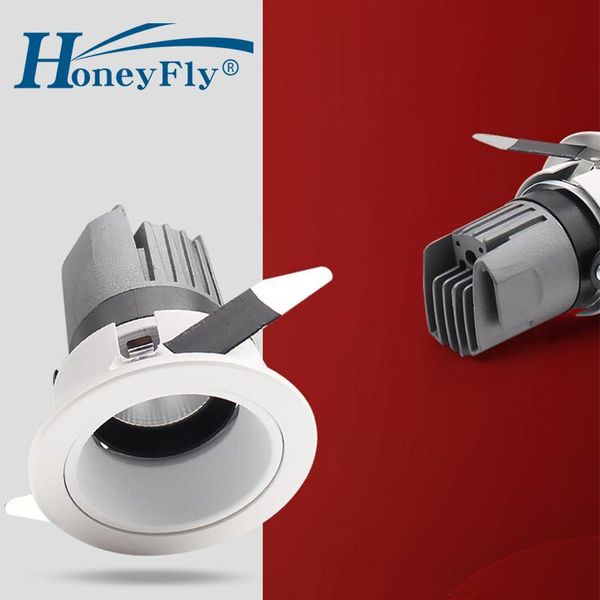 

downlights honeyfly cob led anti-glare down light ceiling ac85-265v 5w 7w 10w embedded spot lamp for living room el bedroom