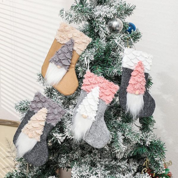 

christmas decorations 2021 stocking dwarf faceless oldman socks gift bag ornaments tree hangings nordic style accessories