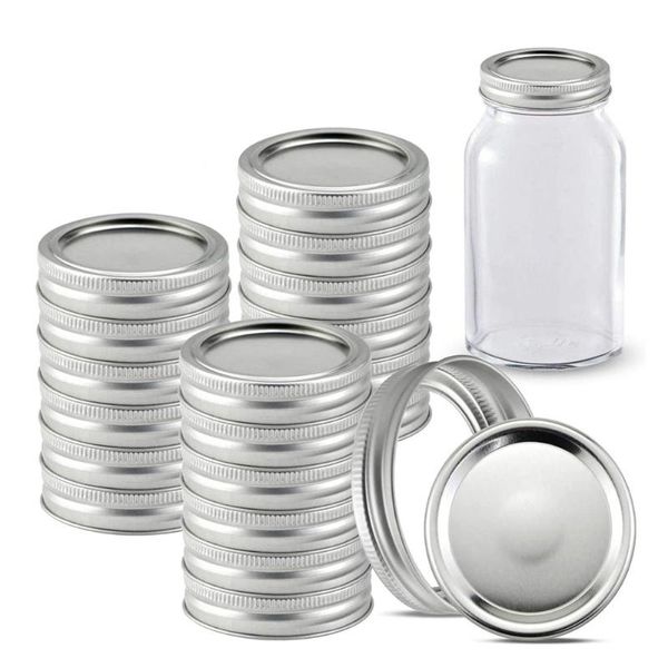 

kitchen storage & organization high 10pcs canning lids mason jar lids/bands regular mouth stainless steel for splits-type leakproof uej