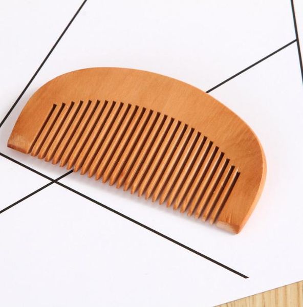 

9cm length mini wooden comb hair brushes portable combs anti-static beard hairs