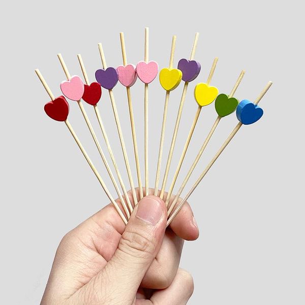 

forks wooden mini fruit fork toothpick decoration art eco friendly kitchen creative fourchette camping accessories ei50ff