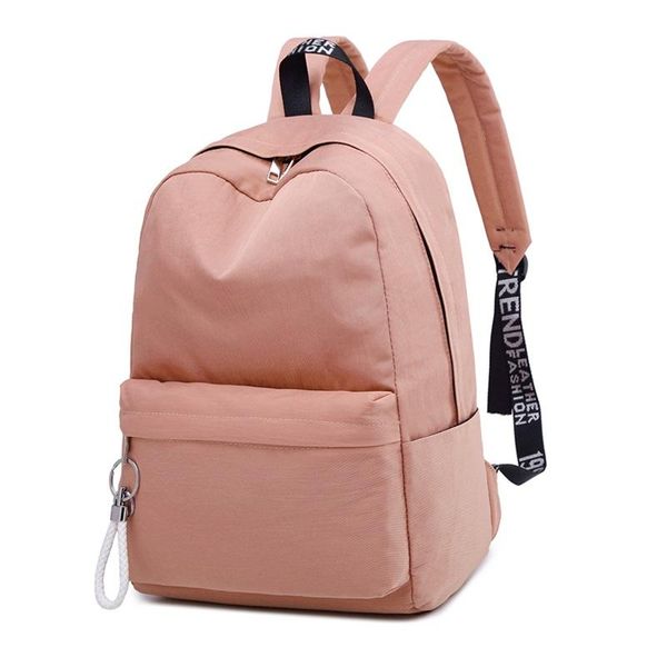 

backpack casual women simple basic school book bag for teenage boys girls travel rucksack daypack mochila