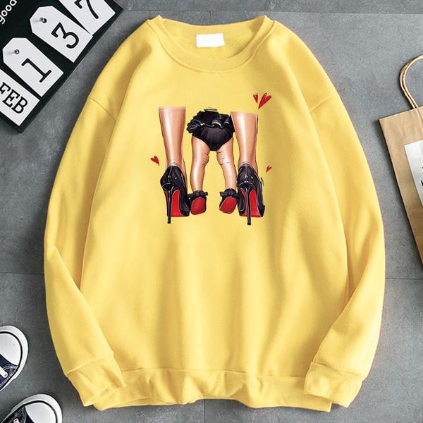 

men's hoodies & sweatshirts baby girl's legs and the high heel printed mens hoodie warm brand men fashion casual hoody punk clothi, Black