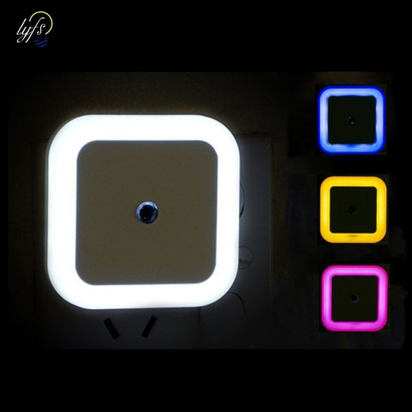 

wireless sensor led light eu us plug mini square night lights for baby children living room bedroom corridor lighting lamp