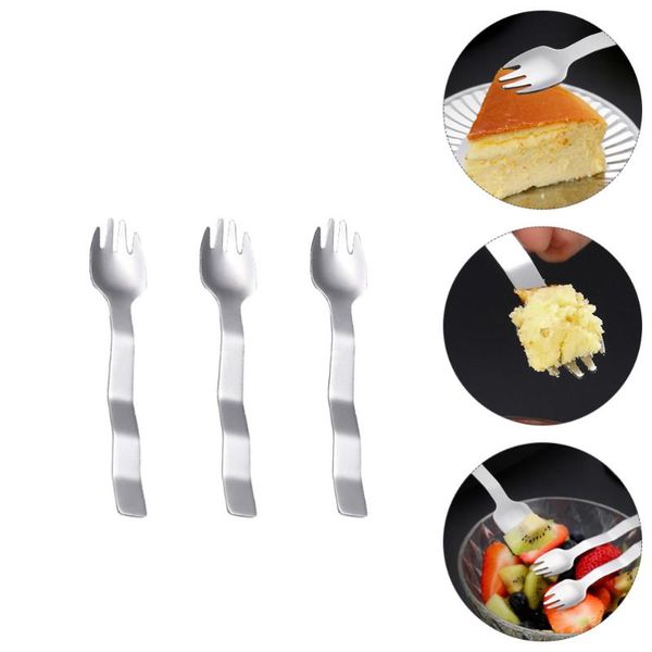 

set stainless steel dessert plates party tableware creative supplies forks