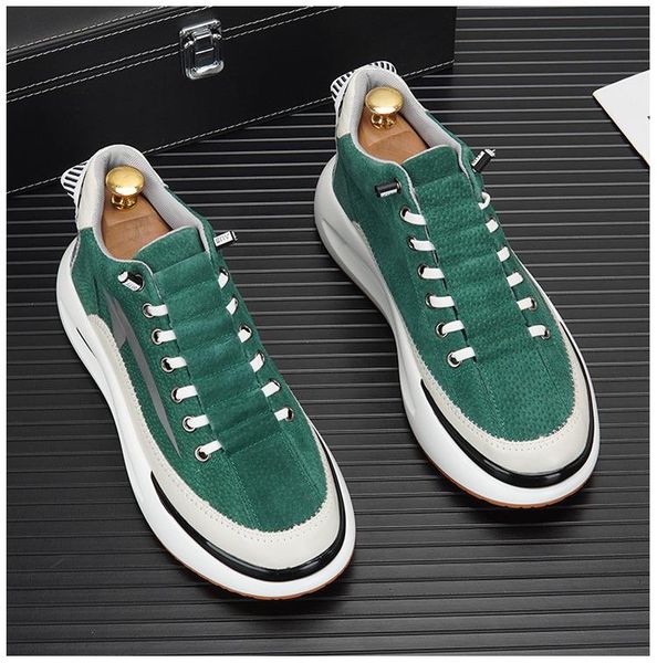 

2022 european style luxury white shoes lace up men party dress shoes soft pu leather fashion designer flats sneakers loafers, Black