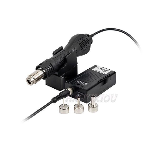 

professional heat guns uyue 8858 110v/220v portable bga rework solder station air blower gun with 3 nozzles