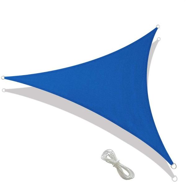 

shade blue waterproof durable fabric cloth triangle sun sail for outdoor garden
