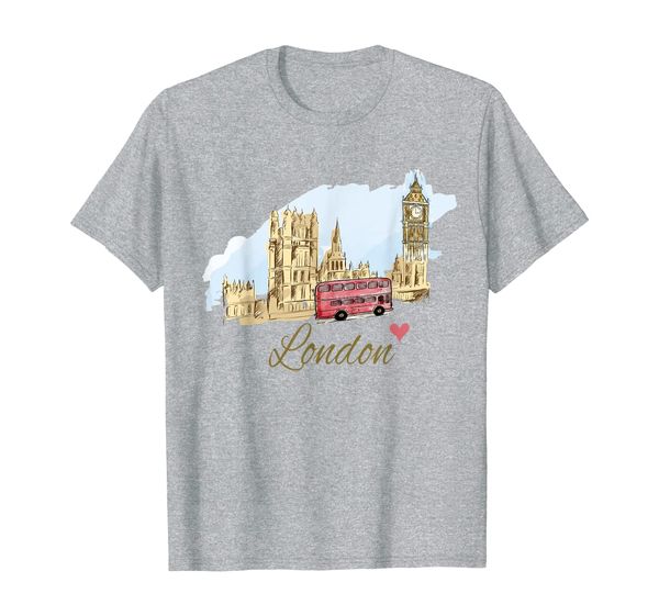 

Vintage London Big Ben British UK Souvenir Icons Gift Idea T-Shirt, Mainly pictures