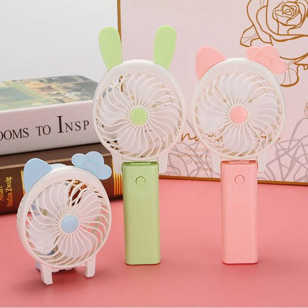 

fans usb cartoon mini folding handheld fan gift portable charging small