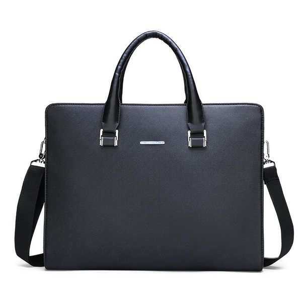 

briefcases 2021 business men's bag travel portable briefcase pu leather men single shoulder diagonal lapcomputer bags male handbag
