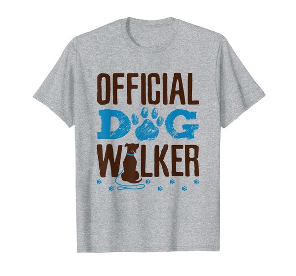 

official dog walker shirt gifts, White;black