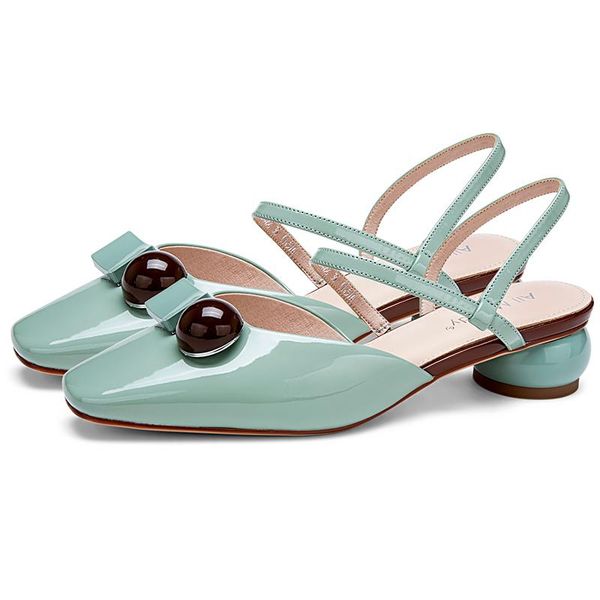 

summer green beige ladies sandals luxury shoes women designers 3.2cm high heels size 35-39 11802abx4467, Black