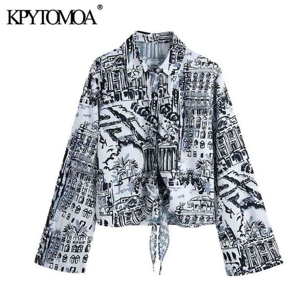 

women fashion with bow printed asymmetry blouses vintage long sleeve button-up female shirts blusas chic 210420, White