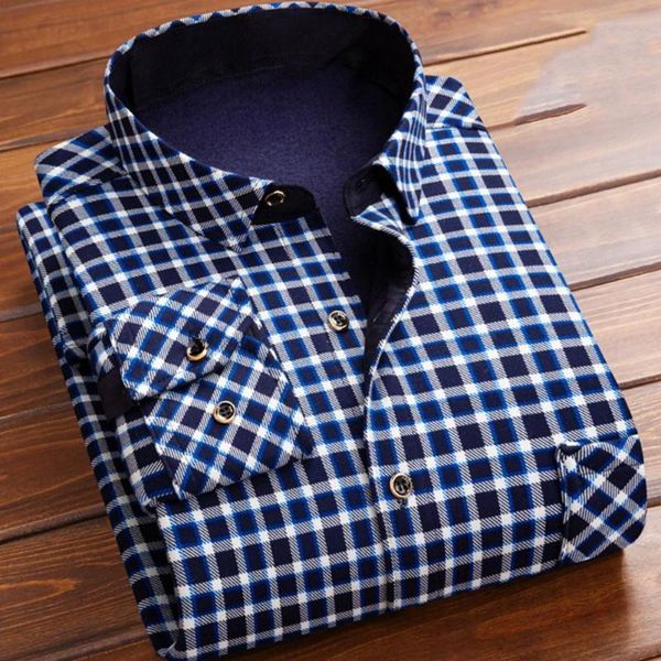 

men's casual shirts shirt grid male wear resistant single-breasted soft thicken cardigan, White;black