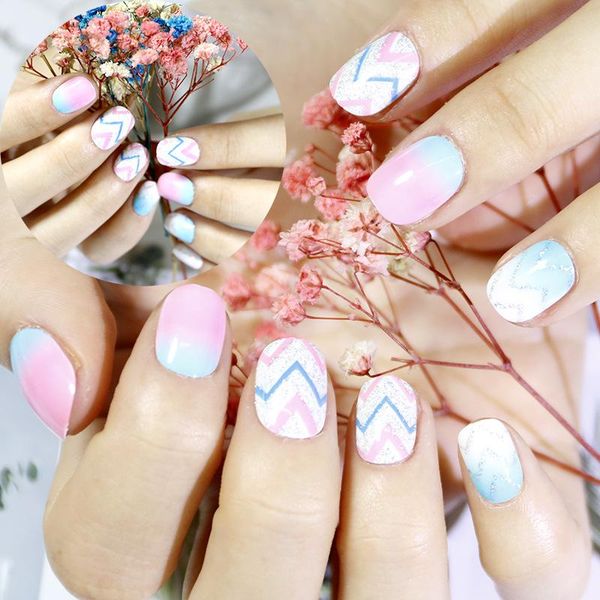 

nail art kits finished piece 12 pieces boxed wearable manicure children's patch