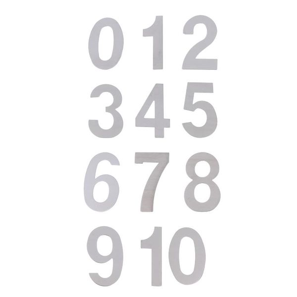 

party favor 10pcs number sign modern plaque house el door address stickers