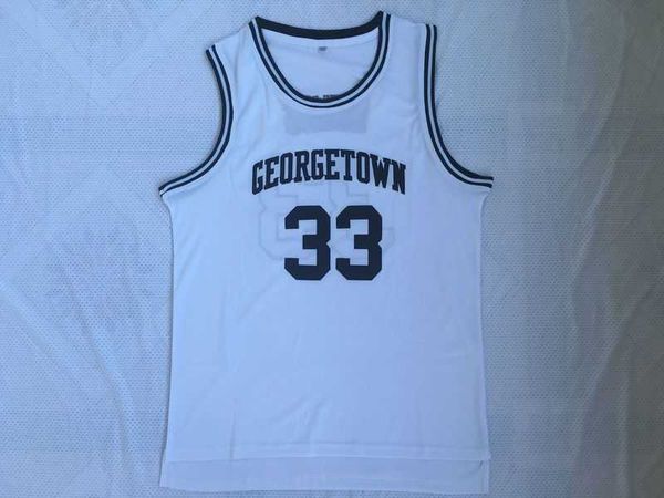 33 Patrick Ewing Georgetown Hoyas College-Basketballtrikots Stickerei genähte Herren-Retro-Herrentrikots