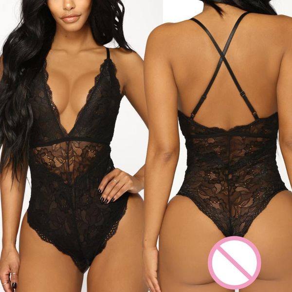

bras sets women costumes temptation babydoll open bra set shop lingerie underwear sling nightwear lace racy bodysuit, Red;black