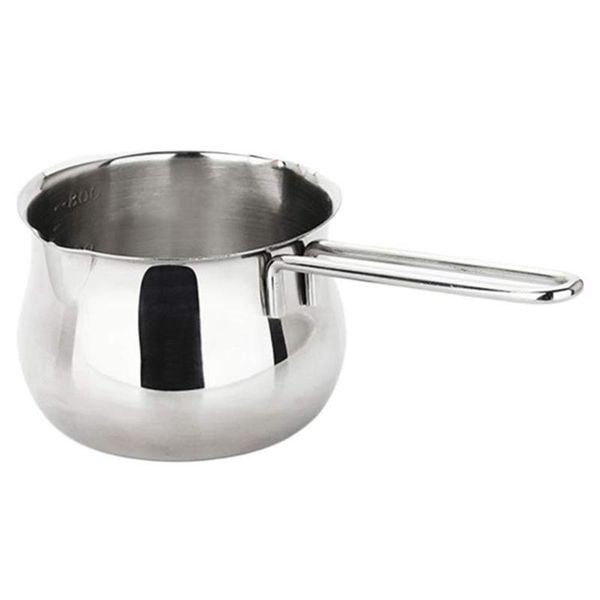 

pans milk heating pot stainless steel sauce pan cheese baking with handle butter melting for home kitchen