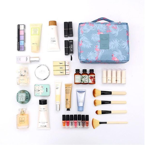 

polyester multifunction women travel storage bag toiletries organize cosmetic portable female make up cases bags &
