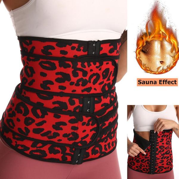 

waist support neoprene sauna trainer corset sweat belt for women weight loss compression trimmer workout fitness slimming, Black;gray