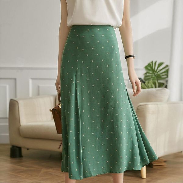

skirts french elegant polka dot skirt summer 2021 romantic style fashionable design women's skirt[delivery within 12 days], Black