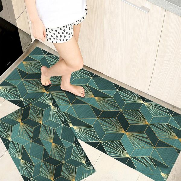 

carpets fashionable simple nordic stylewaterproof kitchen floor mat household carpet long strip door modern home decor