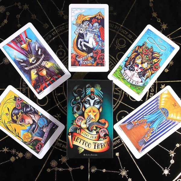 

eight coins' tattoo 82-card deck includes all of her original tarot art plus by lana zellner with pdf gidebook