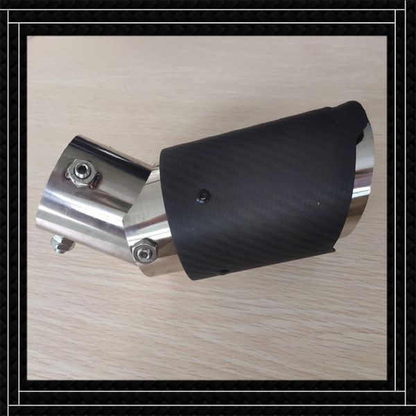 

motorcycle exhaust system car styling straight matte black pipe adjustable for akrapovic muffler tip universal automobile nozzles tailpipe