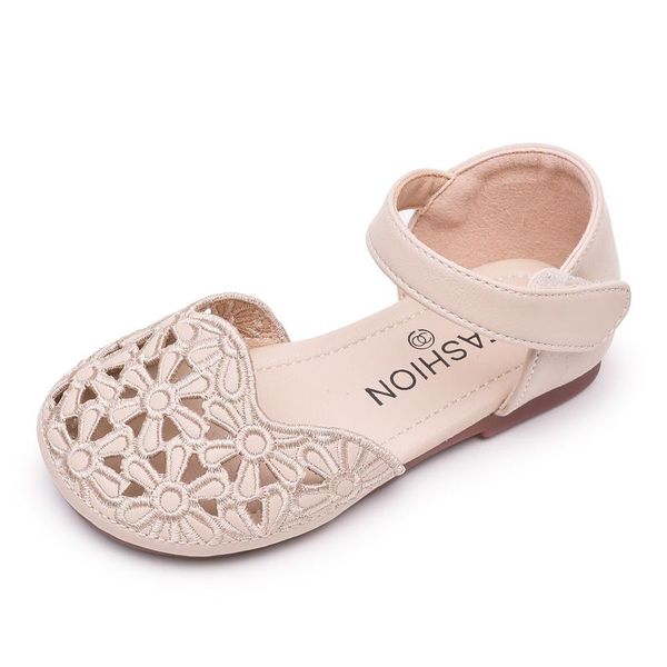 

sandals baby female summer hollow out shoes girl soft bottom 1-3 years old 2 closed toe little kids', Black;red