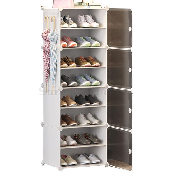 

clothing & wardrobe storage small shoe shelf simple household indoor multi-layer dust-proof space saving bedroom cabinet