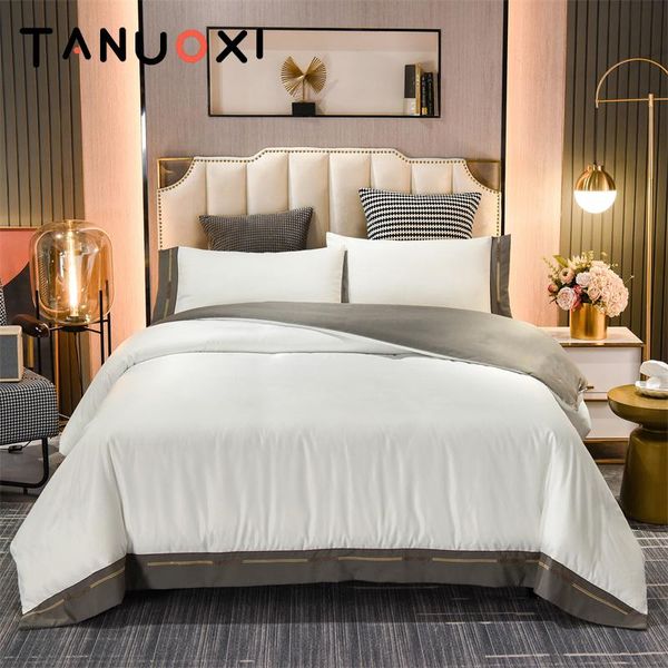 

bedding sets euro set a double solid color embroidery family bed linen polyester  king size quilt cover pillowcase no sheet