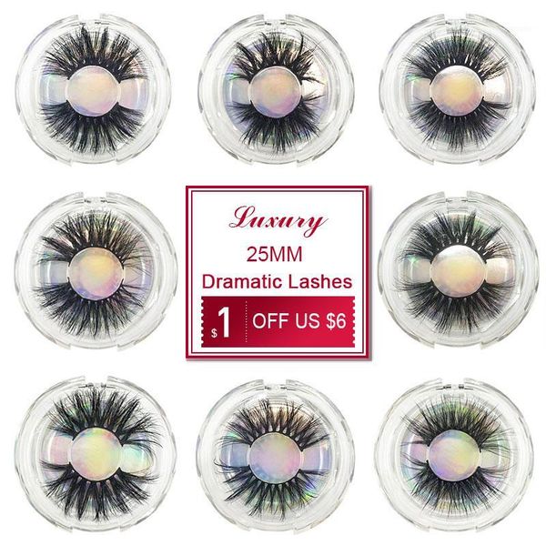 

makeup false eyelashes 25mm mink strip lashes wholesale 3d extentions 5d cruelty reusable bulk1