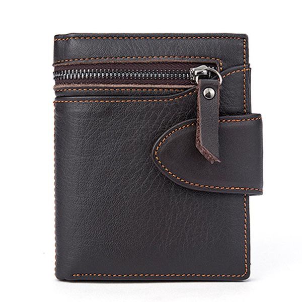 

wallets brand designer short retro style men's purses arrivals d 100% genuine leather men 2021, Red;black