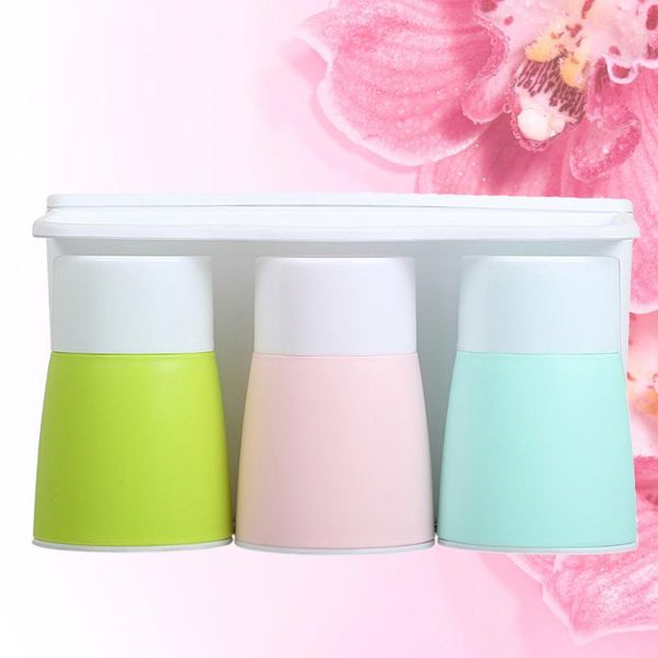 

set toothbrush holder mouthwash cleaning and brushing cup for home bathroom (assorted color) bath accessory