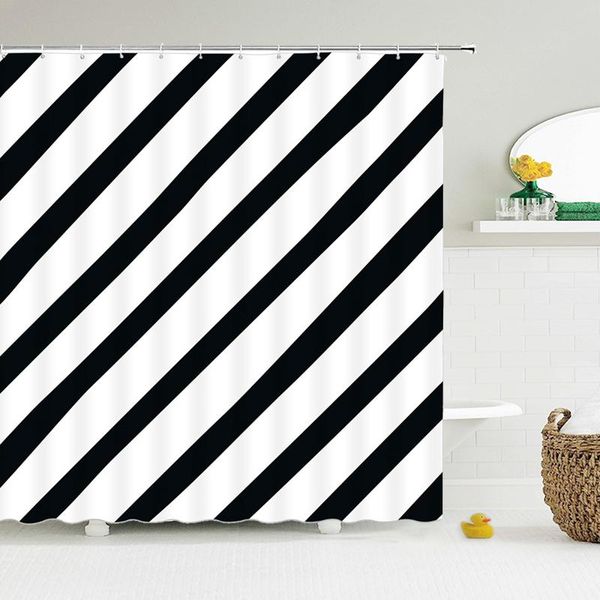 

black and white striped shower curtain bathroom curtains for