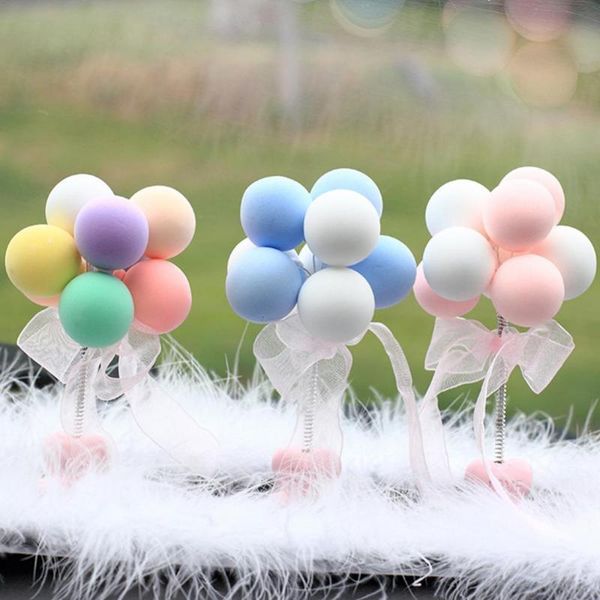 

mini resin balloon figurine miniature figurines birthday party dessert cake decoration tools deskornament craft home decor interior deco
