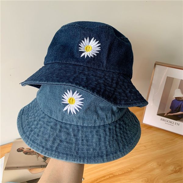 

daisy denim fisherman's hat women's summer visor children's designer fashion versatile net red sun