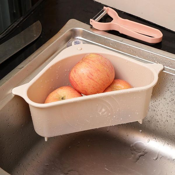 

kitchen storage & organization sink rack multifunctional clean foods organizer washing bowl sponge drain punch hanging basket