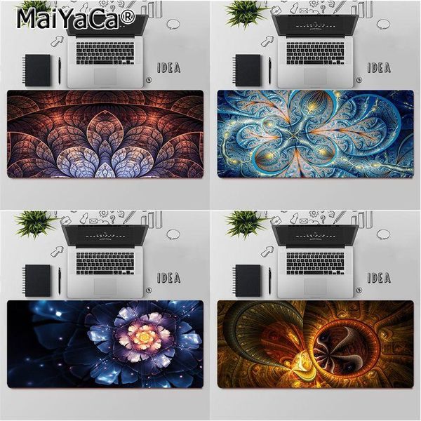 

mouse pads & wrist rests maiyaca artistic abstract flower locking edge pad game large keyboards mat