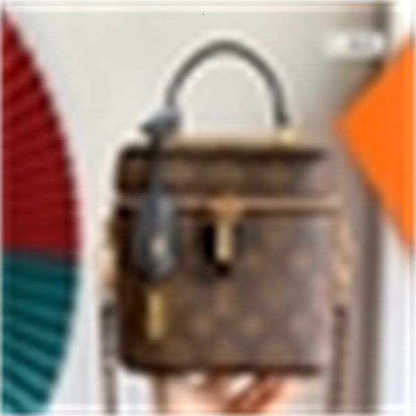 

d4su m42264 vintage printed makeup chain bag women handbags iconic handles shoulder tote cross body bag clutches, Blue;pink