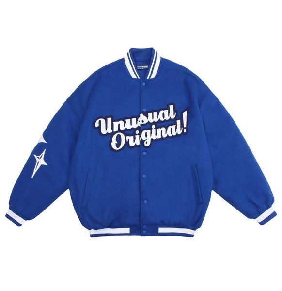 

men's jackets hip hop baseball jacket men oversized winter thick warm letter embroidery padded puffer college varsity harajuku coat, Black;brown