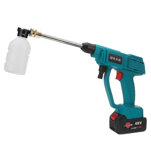 

professional spray guns cordless high pressure car wash water gun portable washer washing machine home cleaner 30bar 48v battery
