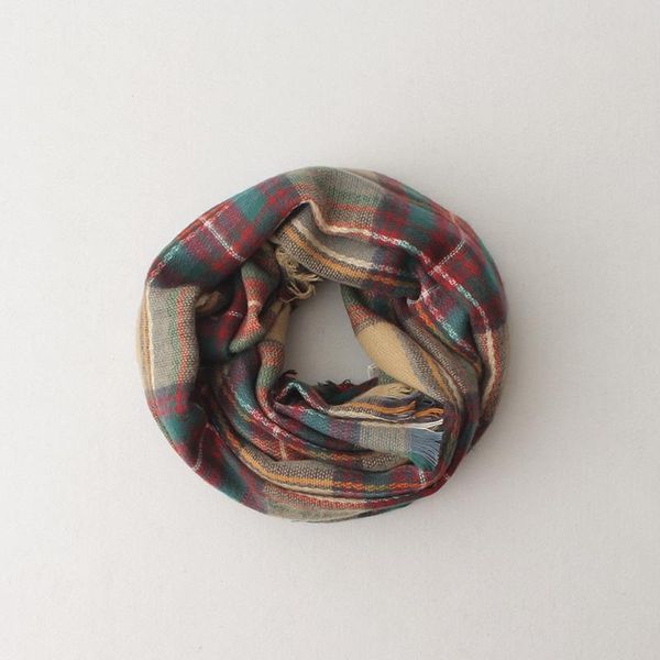 

scarves 2021 classic retro tartan plaid cashmere scarf lady winter warm design shawl wrap women thick knitted pashmina blanket, Blue;gray