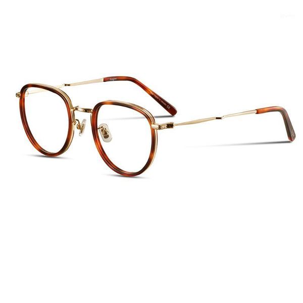 

eyeglow vintage eyeglasses frame women's glasses metal round for men retro fashion sunglasses frames1, Black
