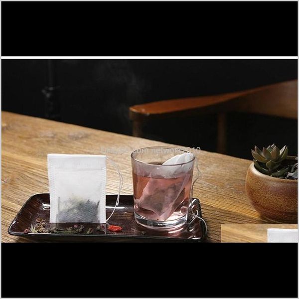 Süzgeçler TeAware Mutfak, Yemek Bar Ev Bahçesi Damla Teslimat 2021 Boş Çay Poşetleri Çantalar Dize İyileştirme Mühür Filtre Kağıt Teabag 5dot5 X 7cm Fo