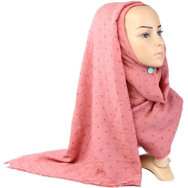 

scarves dots cotton hijab solid colors scarf women plain muslim shawls long wraps islamic headbad soft dubai turban, Blue;gray