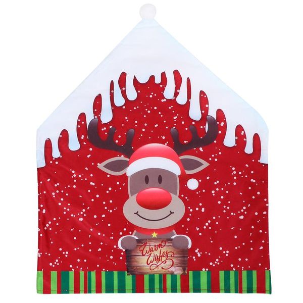 

chair covers 1pc back cover christmas xmas pattern seat slipcover