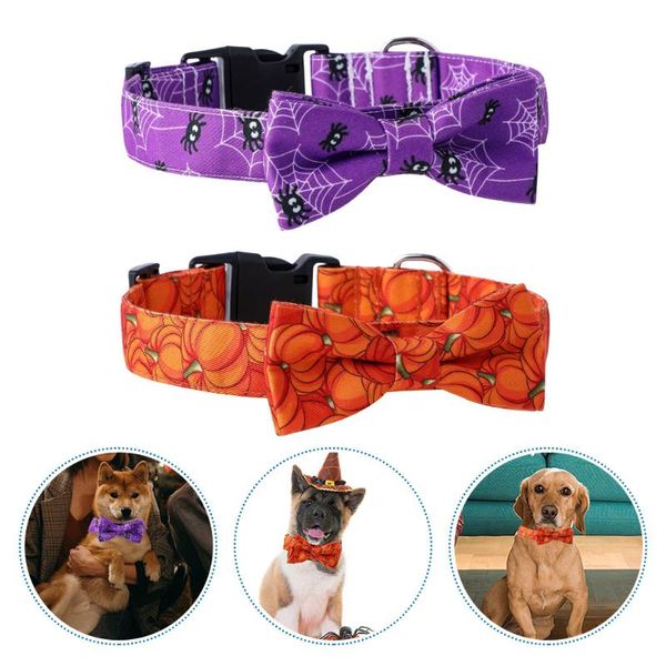 

cat collars & leads 2pcs dog collar adjustable bow tie party favor
